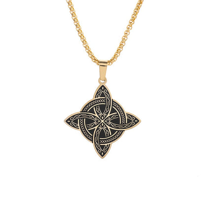 Witches Knot Protective Stainless Steel Necklace