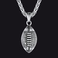 3d American Football Pendant Necklace for