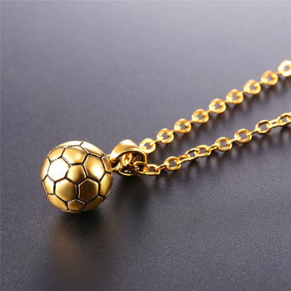 Soccer Pendant Necklace for Sport Fans and Player