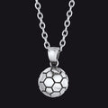 Soccer Pendant Necklace for Sport Fans and Player