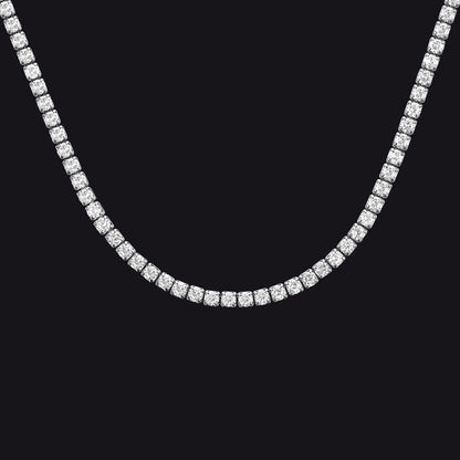 3mm Bling Cubic Zirconia Chain Necklace for