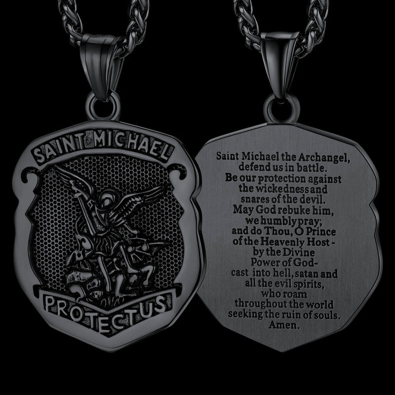 Catholic Saint Michael Pendant Necklace for