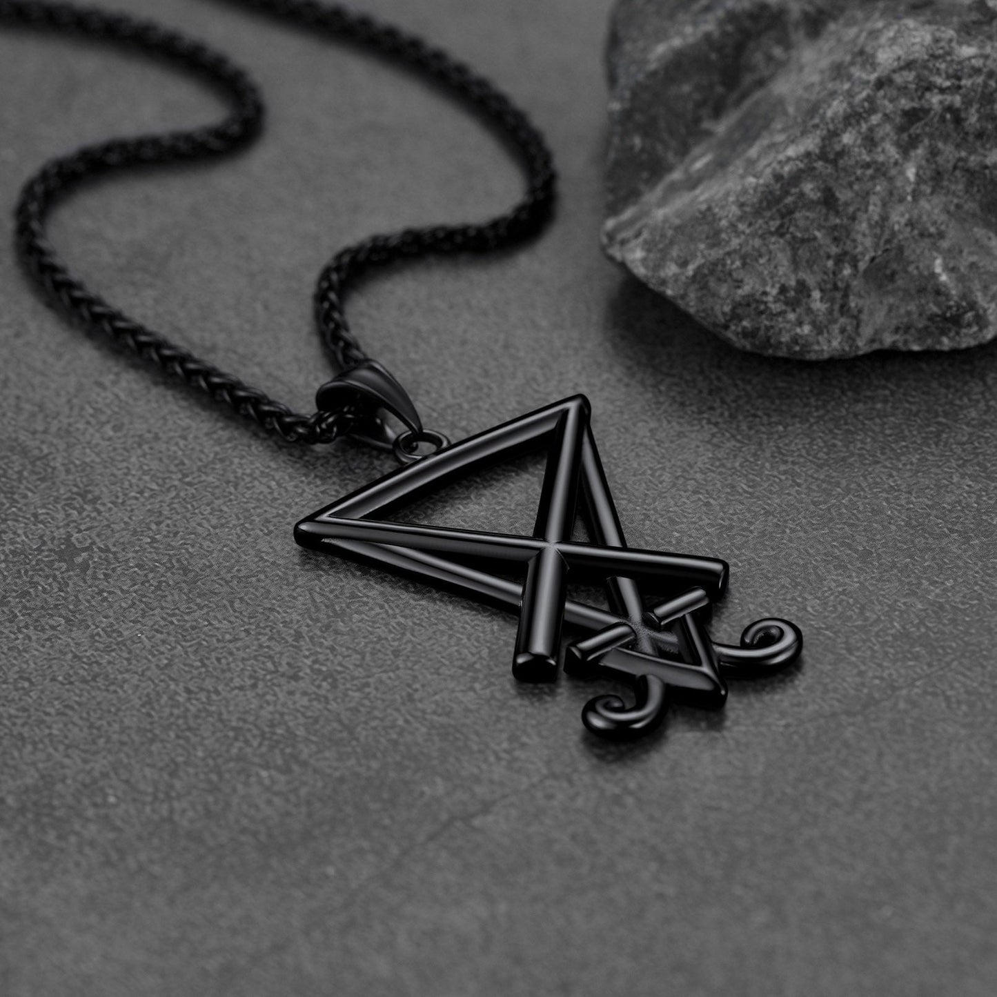 Satanic Sigil of Lucifer Necklace for Stainless Steel