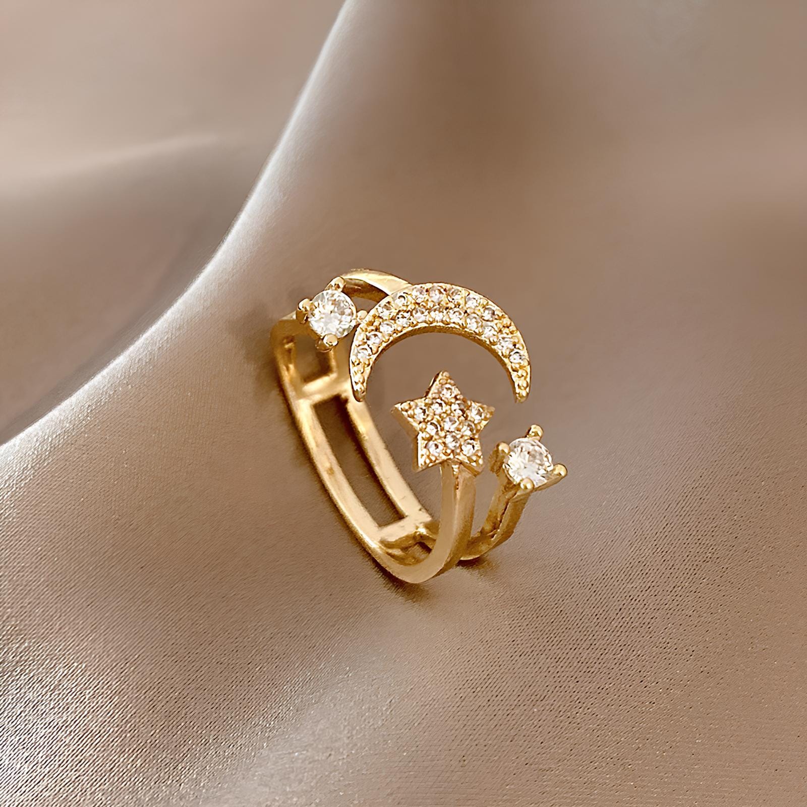 Starblessed Crescent Ring