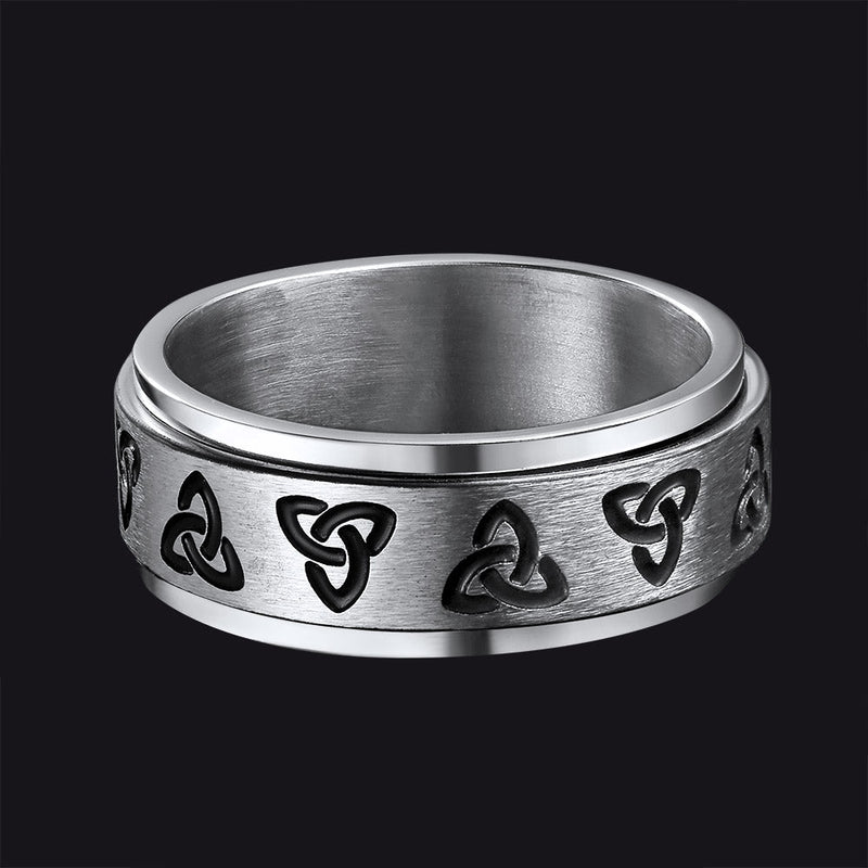 Celtic Knot Fidget Band Ring for Anxiety for