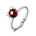 Crimson Antler Totem Ring