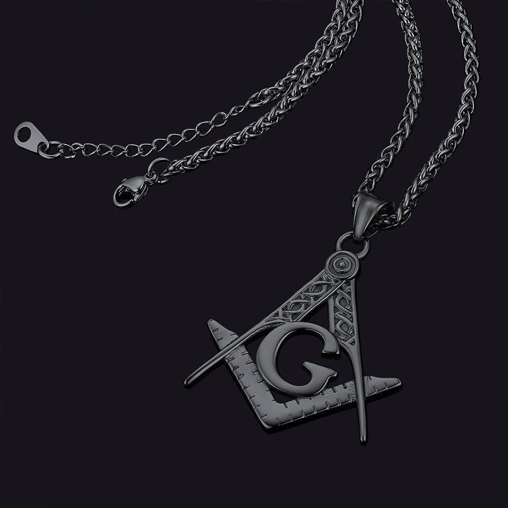 Classic Masonic Pendant Necklace for Freemason