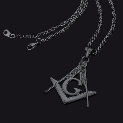 Classic Masonic Pendant Necklace for Freemason