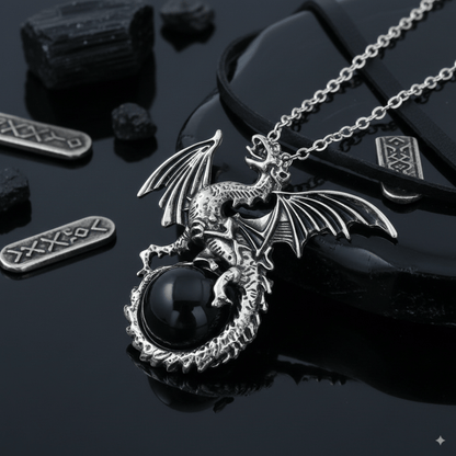 Dragon Sentinel Orb Necklace