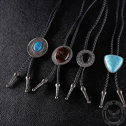 4 Pieces Gem-set Bolo Tie