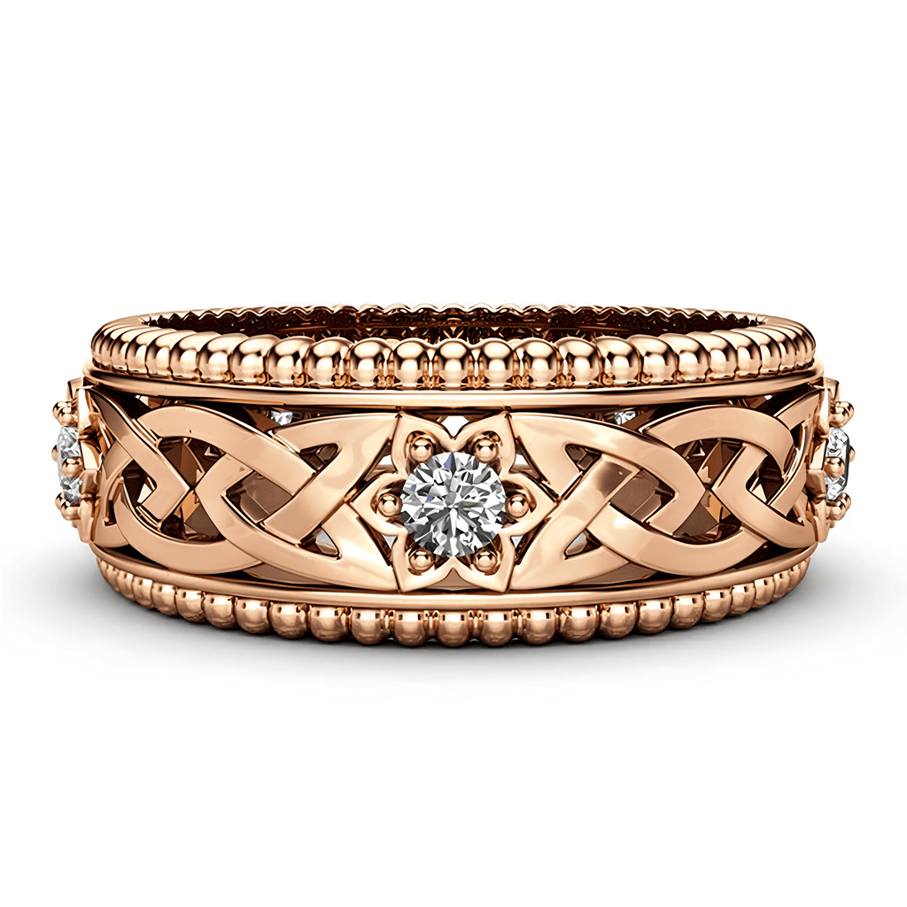 Celtic Flower of Spiritual Clarity Ring