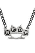 5 Finger "death Punch" Knuckle Duster Pendant