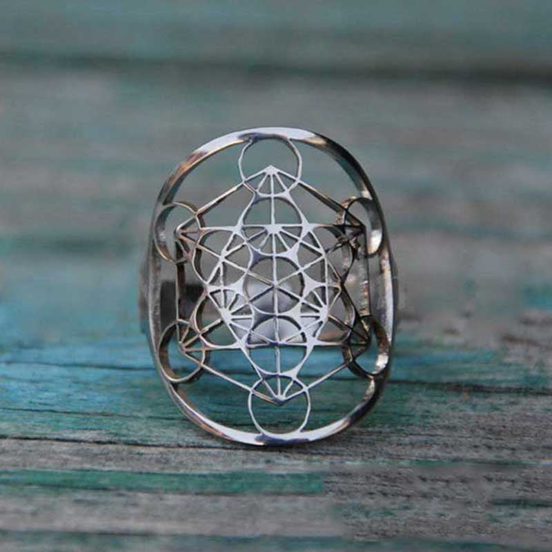 Metatron’s Cube Sacred Geometry Ring