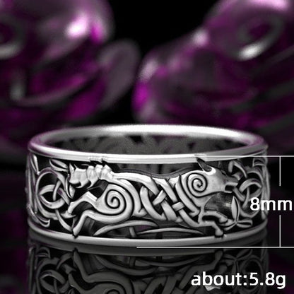 Celtic Werewolf Wild Spirit's Embrace Ring