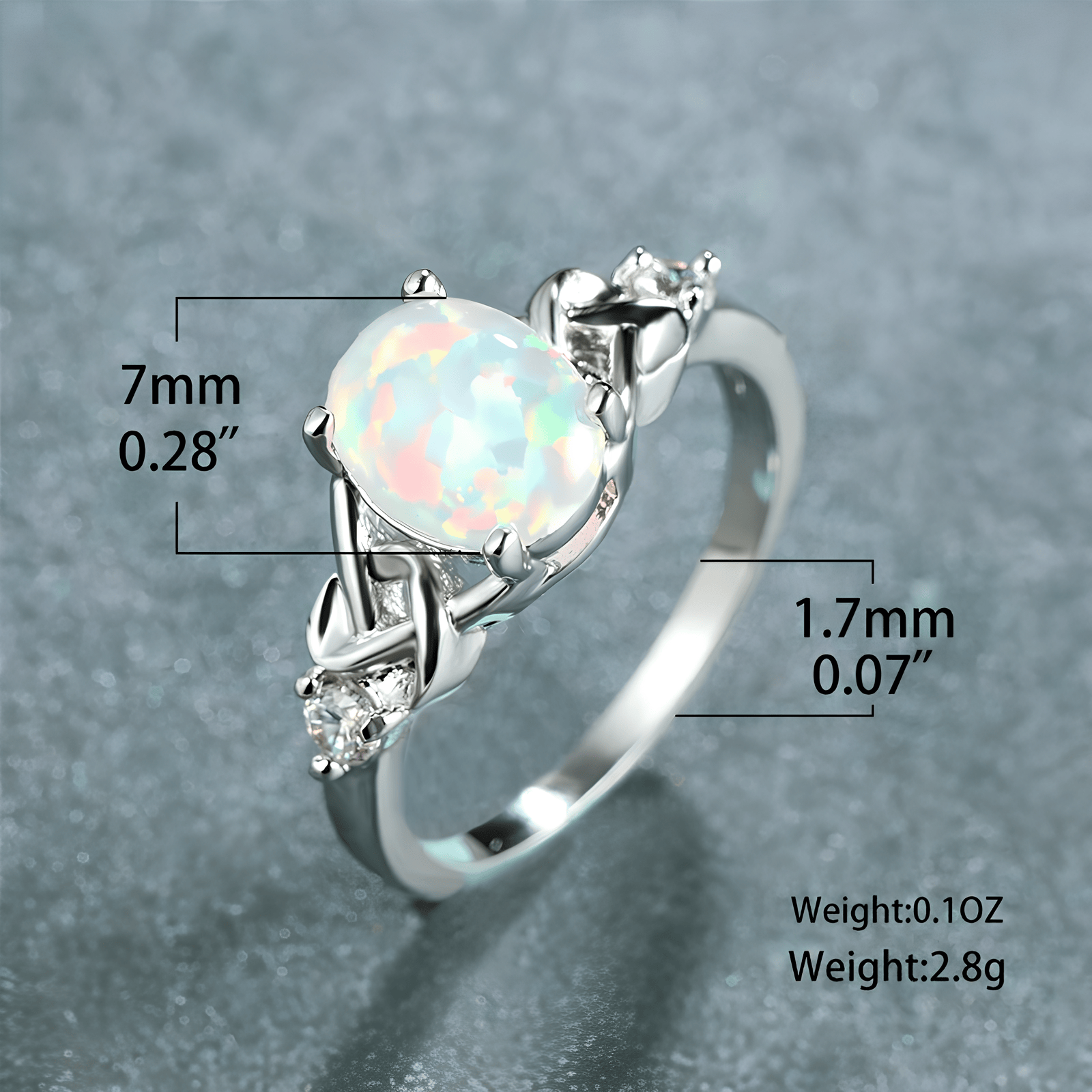 Divine Fire Opal Ring