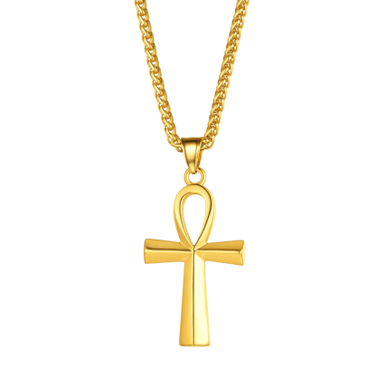 Egyptian Coptic Ankh Cross Necklace for