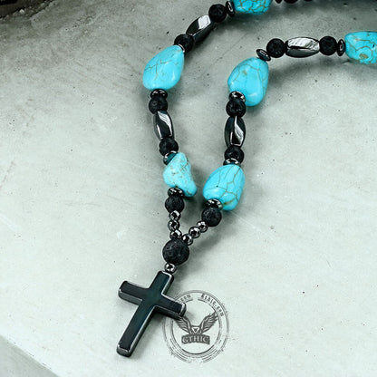 60 Cm Turquoise Bead Necklace