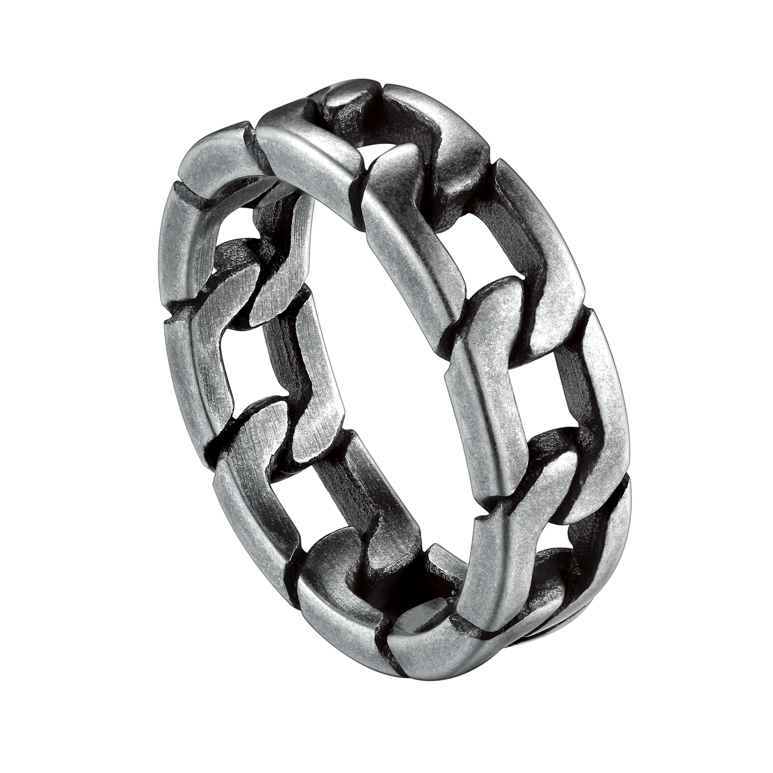Chunky Cuban Link Chain Ring for Stainless Steel