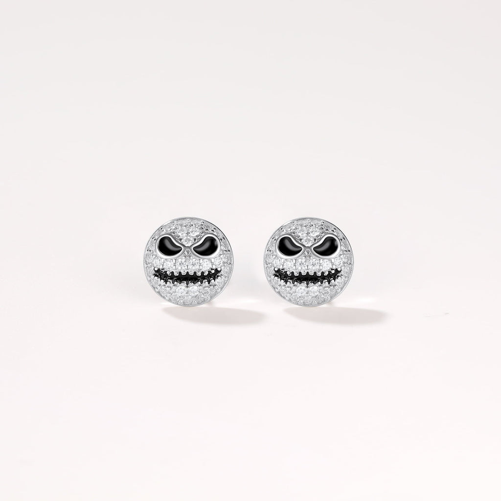 Halloween Jack Skellington Earrings for in Sterling Silver