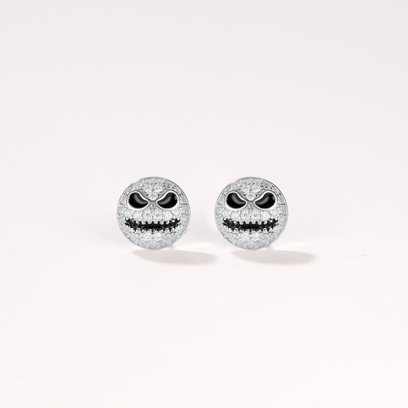 Halloween Jack Skellington Earrings for in Sterling Silver