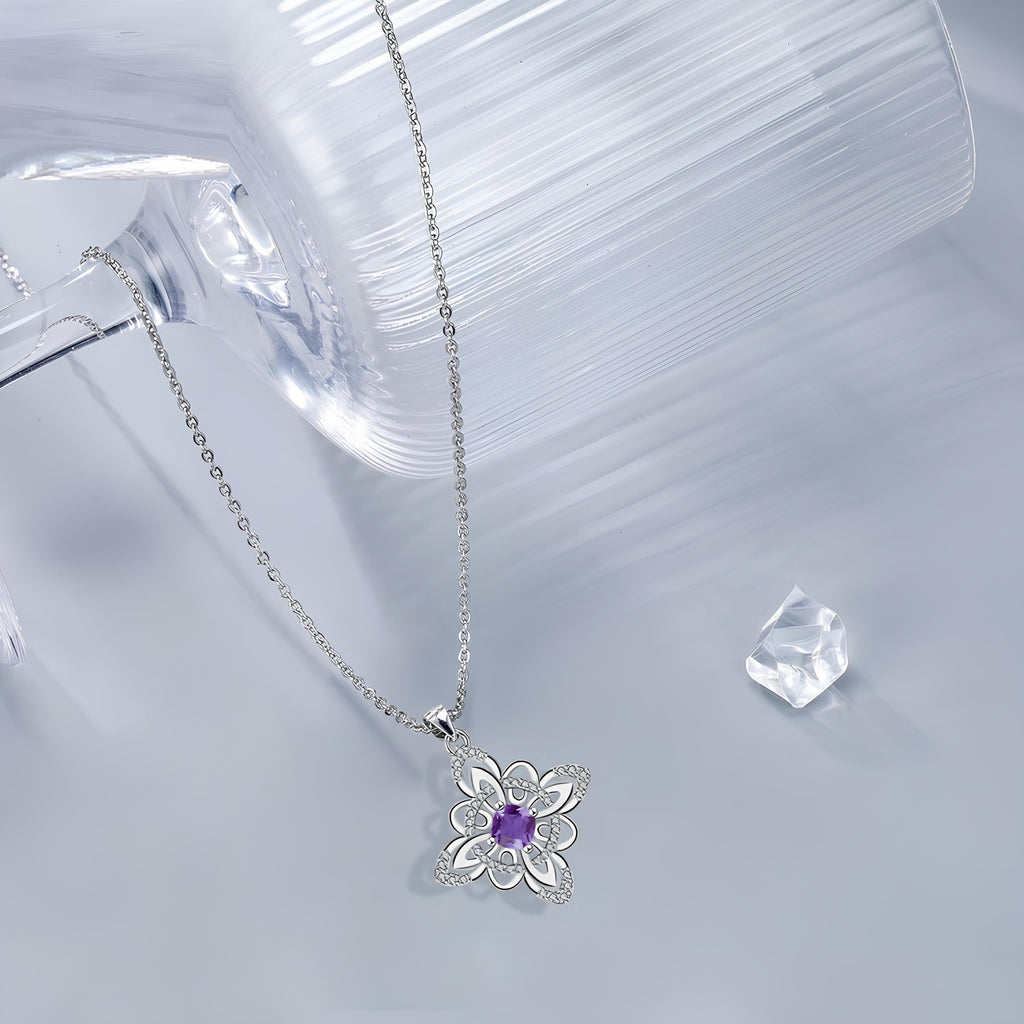 Amethyst Blossom Goddess Necklace