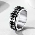 Faithheart Unique Triangle Anxiety Ring Stainless Steel