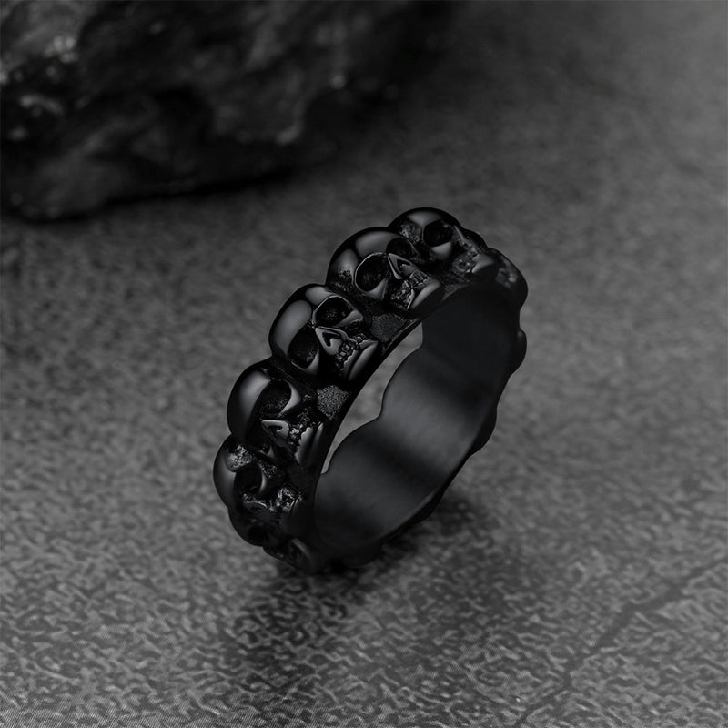 Gothic Punk Skull Ring for Stainless Steel