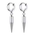 Punk Long Spike Dangle Hoop Earrings for