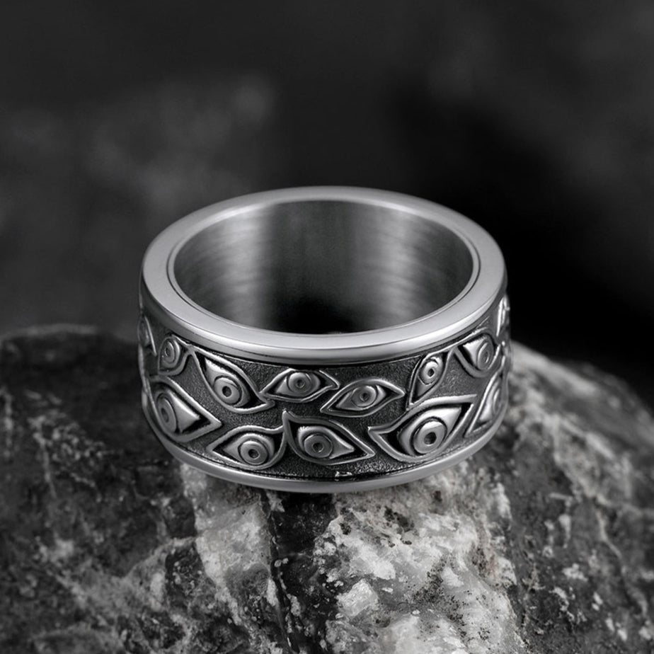 Evil Eye Ring Fidget Anxiety Ring for /