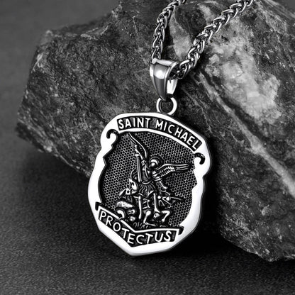 Catholic Saint Michael Pendant Necklace for