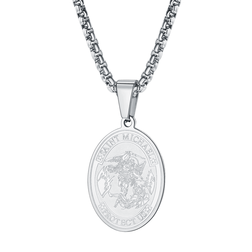 Archangel Michael Medal Pendant Necklace