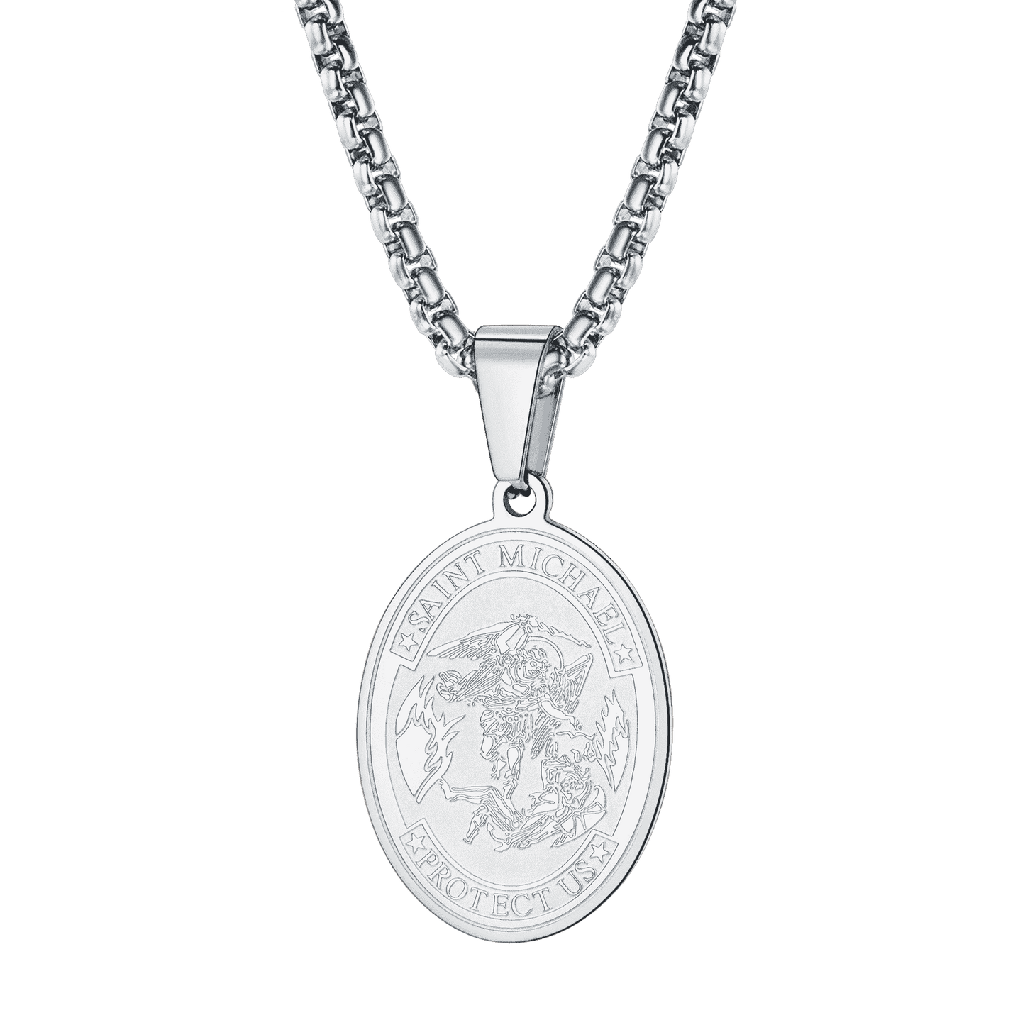 Archangel Michael Medal Pendant Necklace