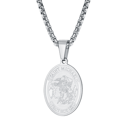 Archangel Michael Medal Pendant Necklace