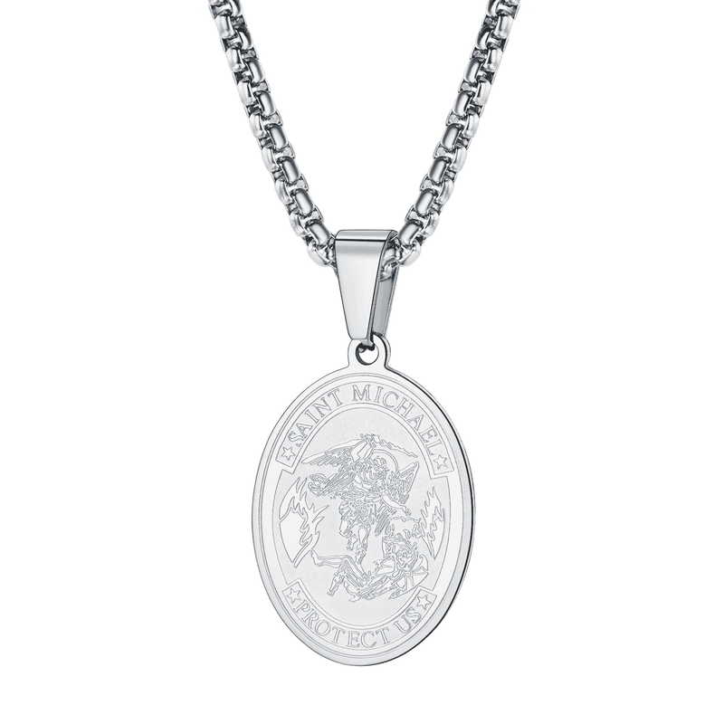 Archangel Michael Medal Pendant Necklace