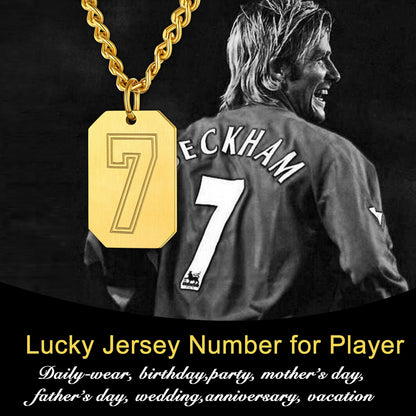 Custom Baseball Jersey Number Dog Tag Necklace for Sport