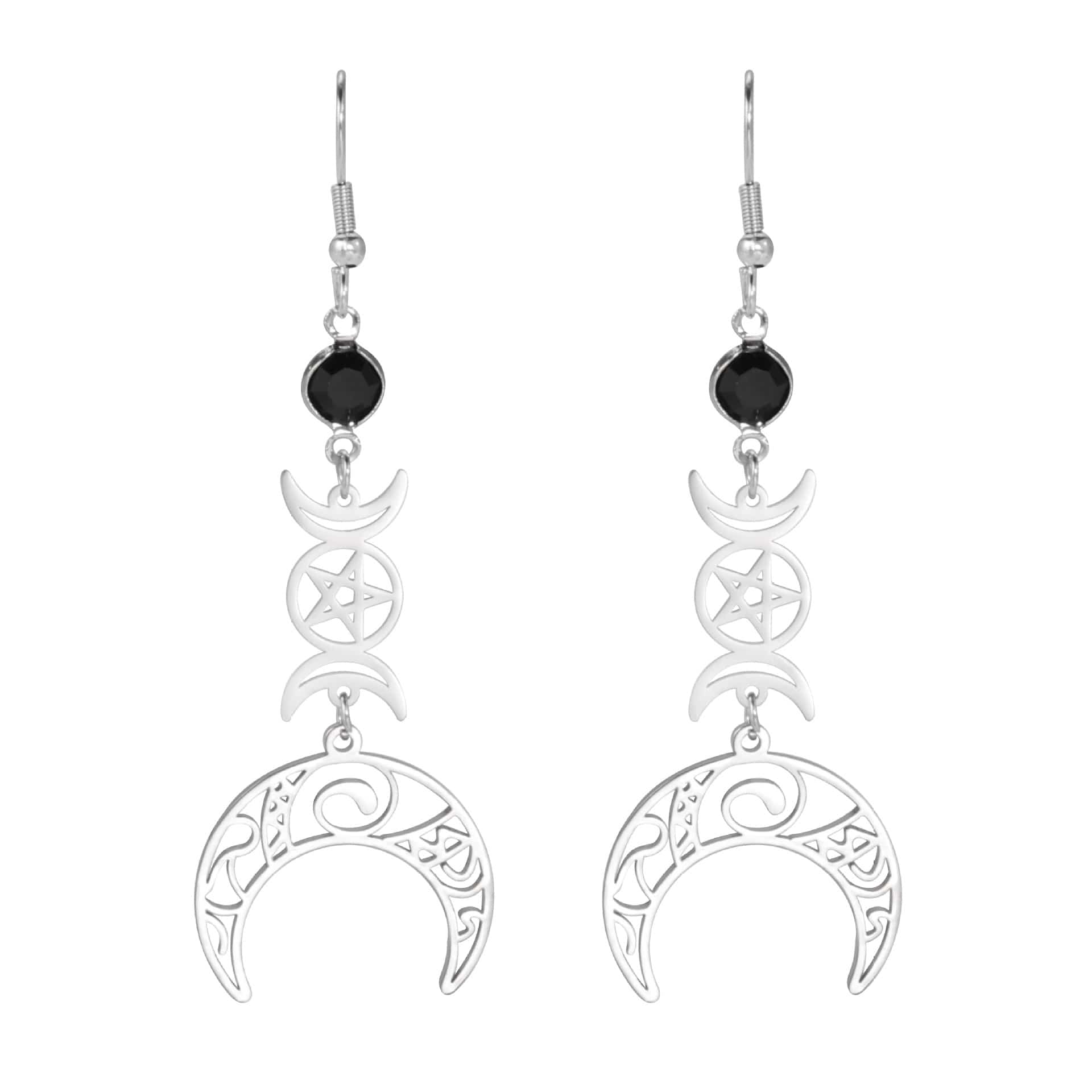 Wiccan Strength Protection Earrings