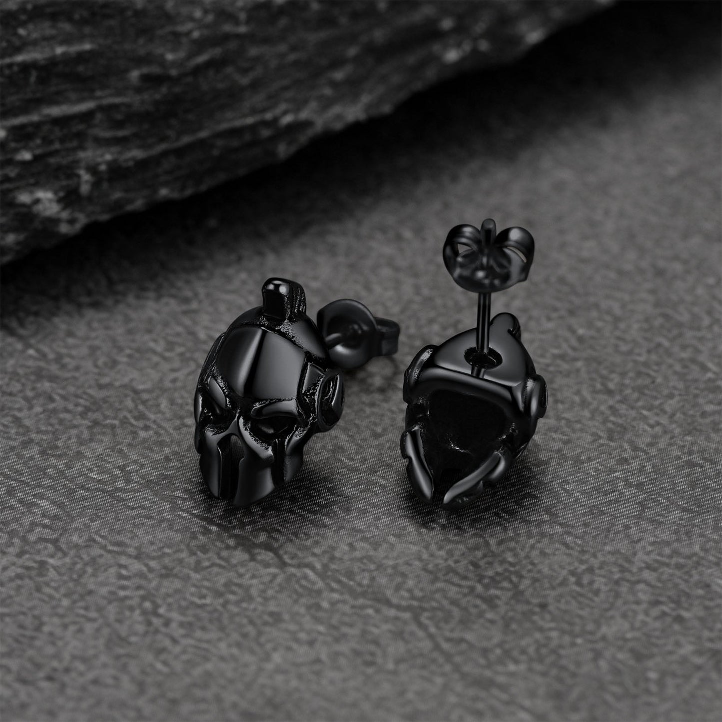 Ancient Greek Spartan Helmet Stud Earrings for