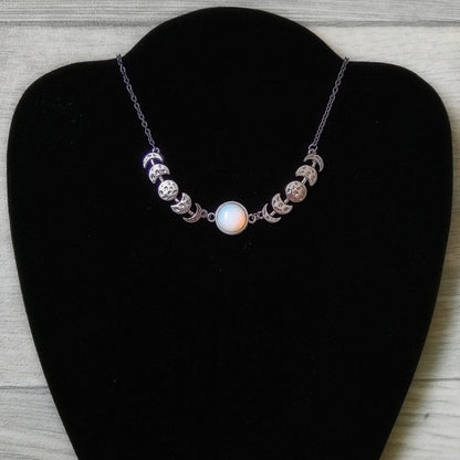 Eternal Enchantment: Moon Goddess Black Onyx Necklace