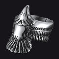 Retro Eagle Ring for Stainless Steel