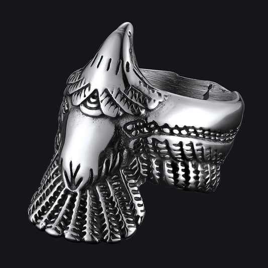 Retro Eagle Ring for Stainless Steel