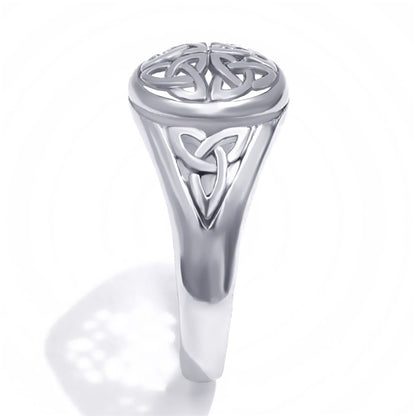 Eternal Love: Sextuple Triquetra Protection Ring