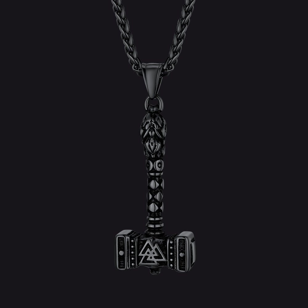Thor's Hammer Mjolnir Necklace Viking Charm for