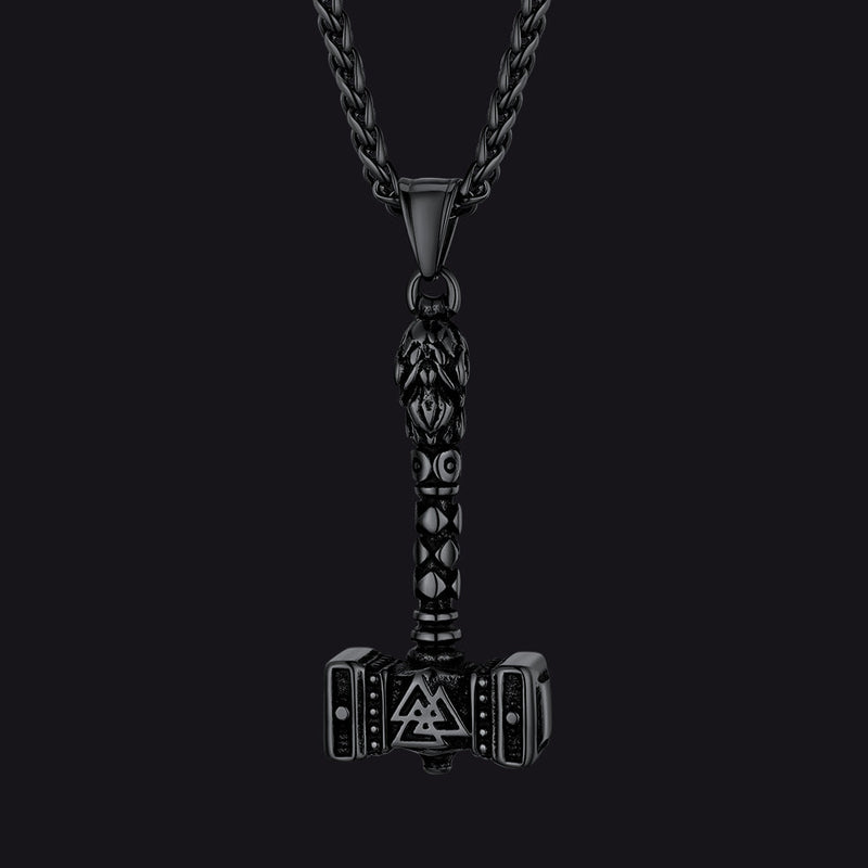 Thor's Hammer Mjolnir Necklace Viking Charm for