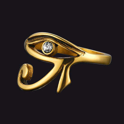Ancient Egyptian Eye of Ra Ring Jewelry for