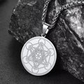 Metatron's Cube Pendant Necklace Spirtual Necklace for