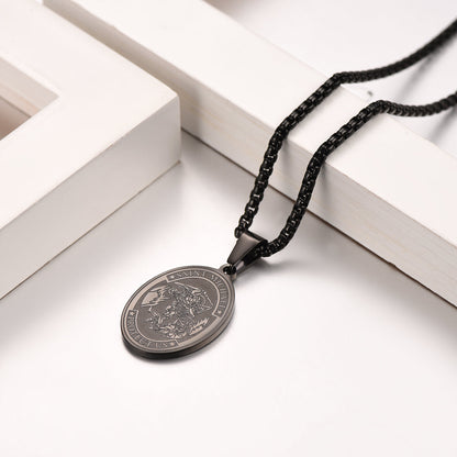 Archangel Michael Medal Pendant Necklace