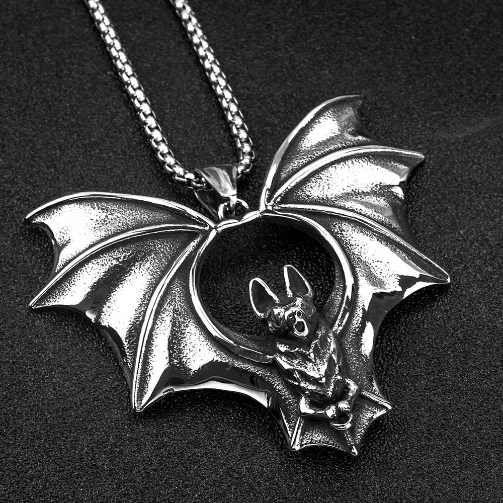 Nocturne Guardian Bat Necklace