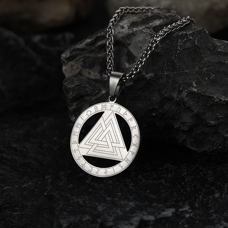 Faithheart Viking Rune Valknut Necklace for