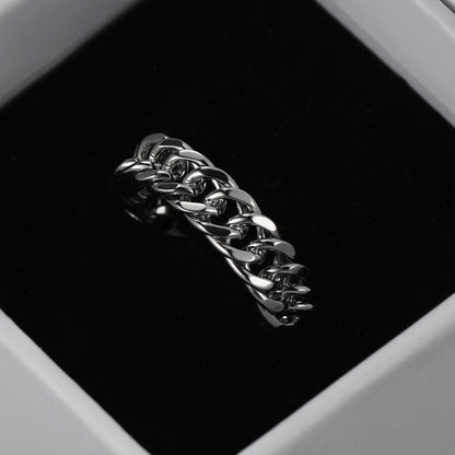 Cuban Chain Stainless Steel Ring for