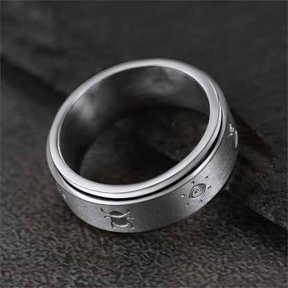 Egyptian Eye of Horus Spinning Fidget Anxiety Ring